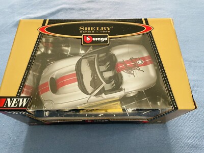 1998 Shelby Series 1 Signed By CARROLL SHELBY  Die Cast 1:18 Burago New In box