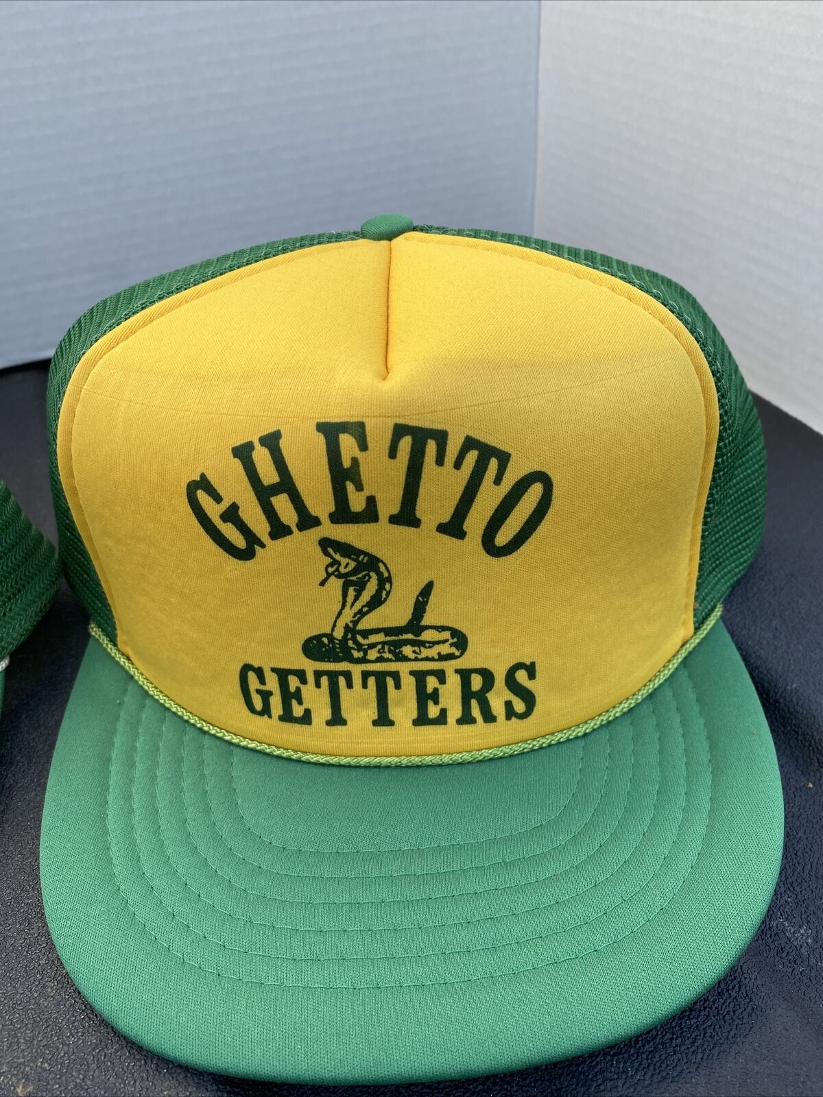 Two Vintage GHETTO GETTERS TRUCKERS HATS RARE Hip… - image 2