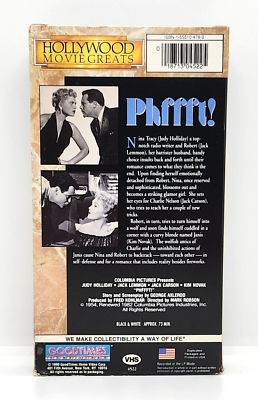 PHFFFT! / JACK LEMMON KIM NOVAK JUDY HOLLIDAY VHS (1990) HOLLYWOOD