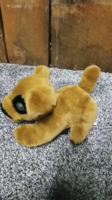 Vintage 1993 Trendmasters Whining Tail Wagging Brown Plush Puppy ...