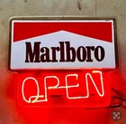 Rare Vintage Marlboro Open Neon Sign Works