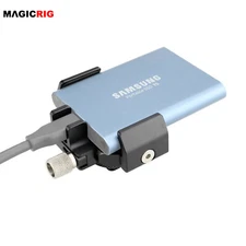 MagicRig SSD Holder Bracket for Samsung T5 /T7/T9 wtih Cold Shoe,for Camera Cage
