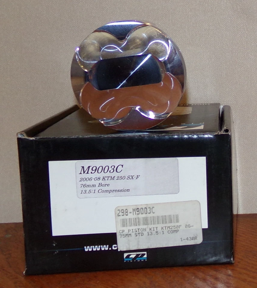 CP PISTONS M9003C:KTM 250 SX-F 06-2010 STD BORE 76 毫米 13.5:1 COMP — 第 2/2 张图片