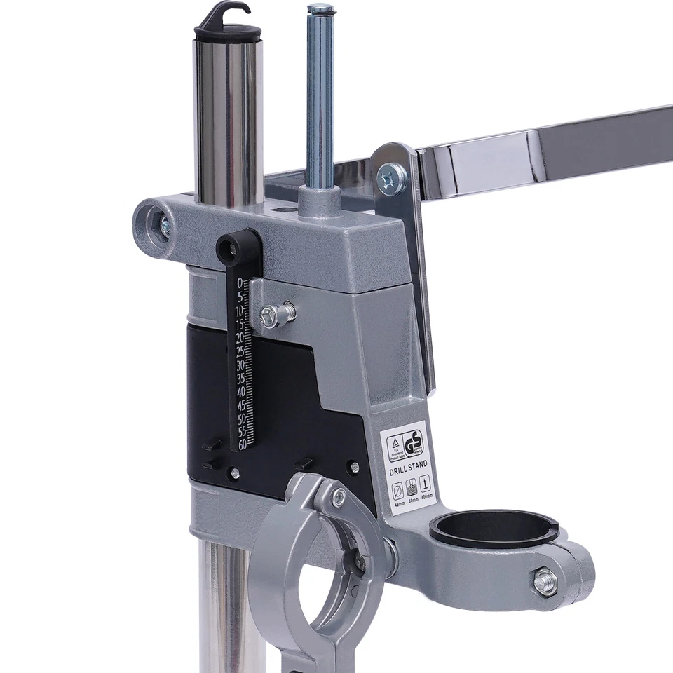 Portable Bench Clamp Drill Press Stand Adjustable Drilling Pedestal Holder Tool - Image 3 of 4