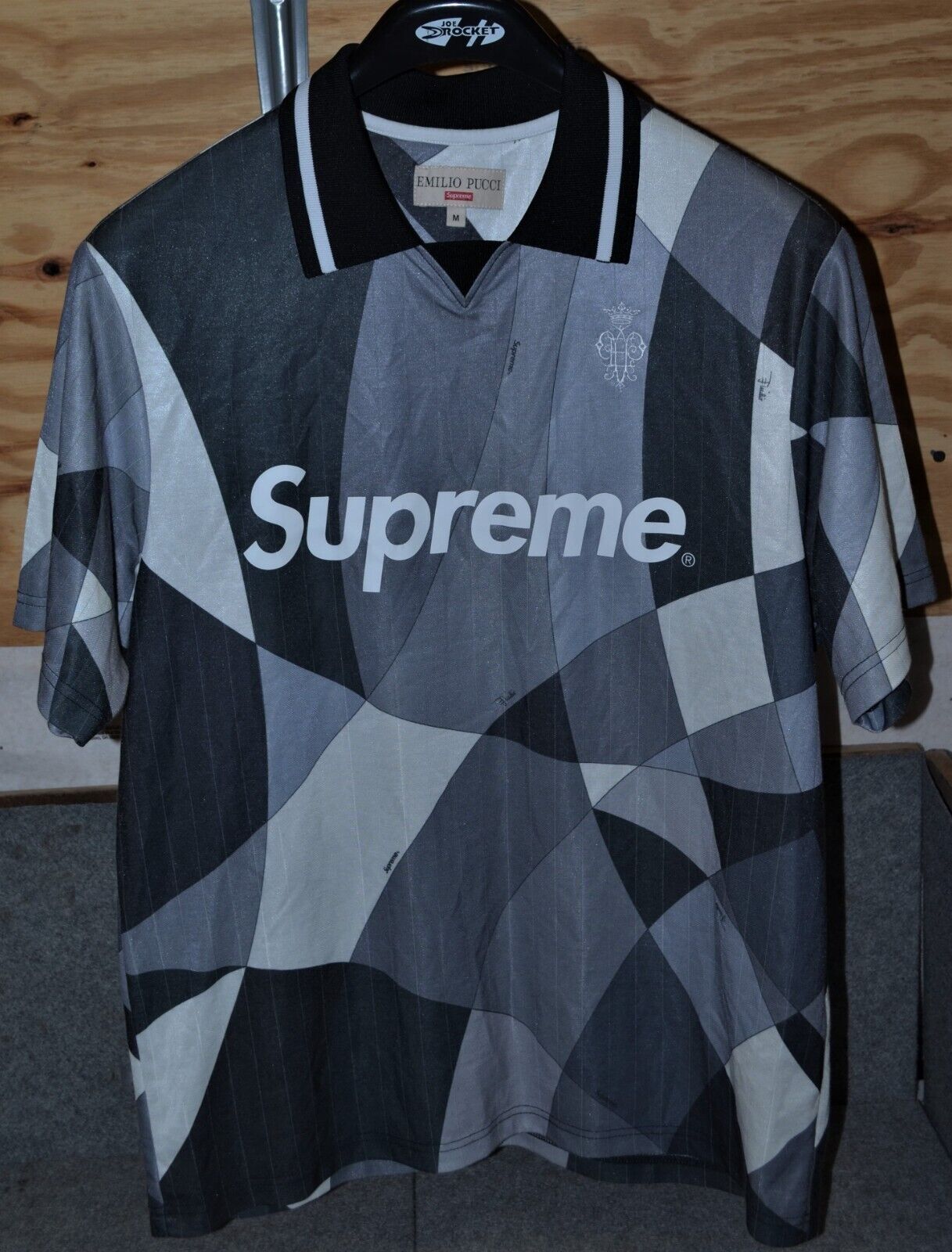 Preowned - Supreme Emilio Pucci Soccer Jersey Black/Grey Size M | eBay