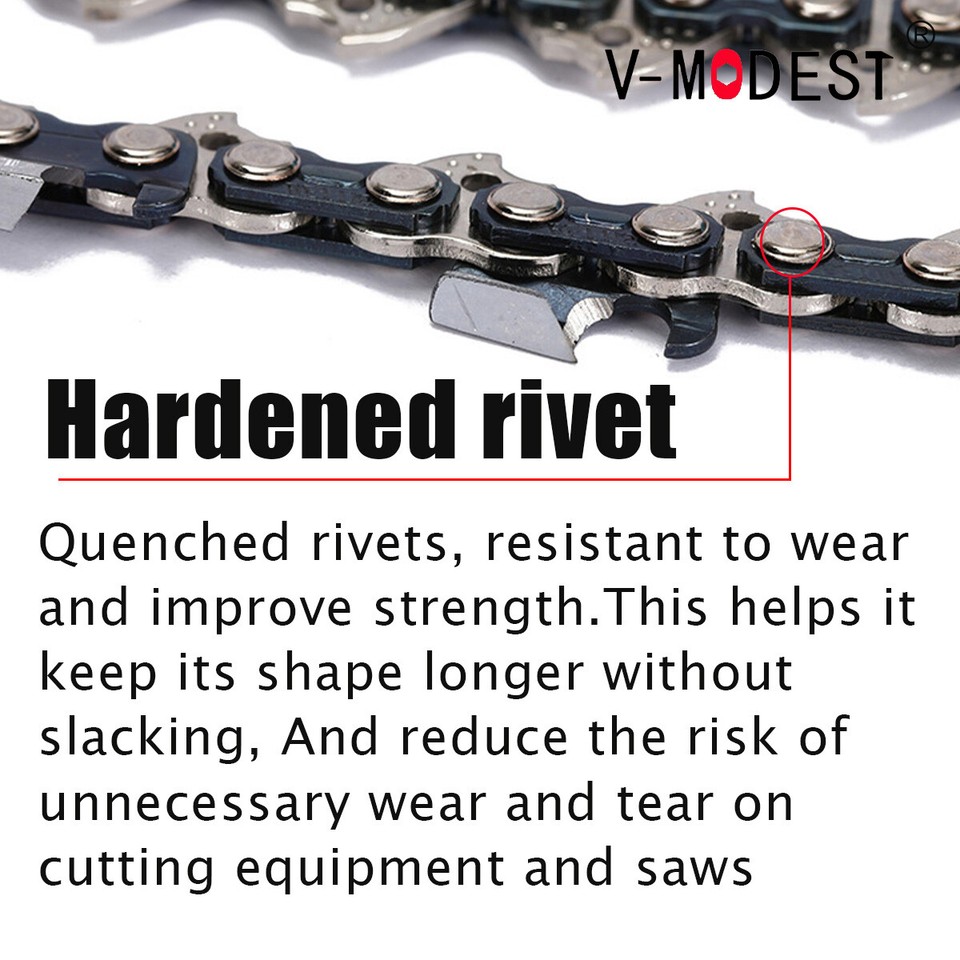 2 Pack 24" Archer MOTOSEGA CATENA 3/8" Piena Scalpello .050 - Foto 5