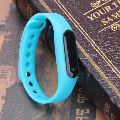 Mode Unisex Digital Armbanduhr LED für Sport Wandern Reisen Camping (blau)