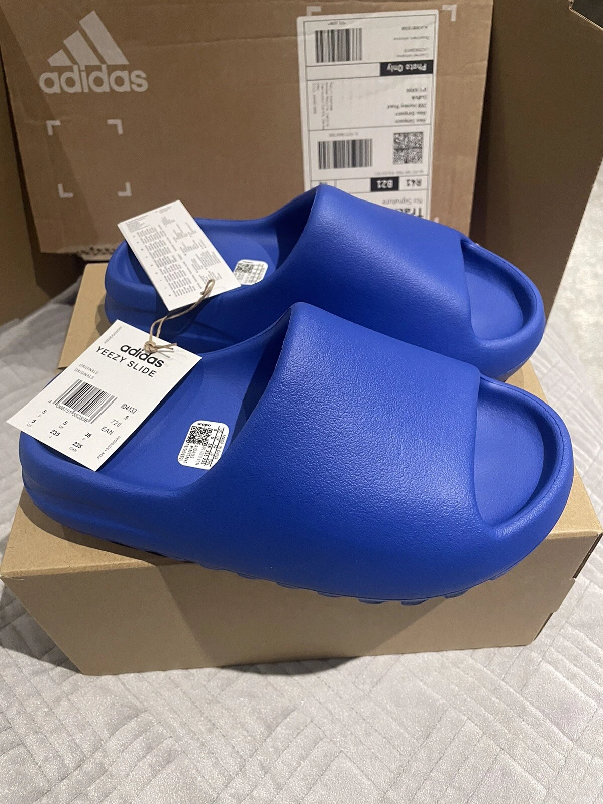 Adidas Yeezy Slide blu UK taglia 5