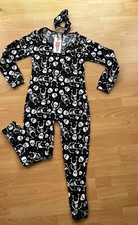  35 ShoSho Unisex Boys Girls Jumpsuit Black White Headband Skulls Size L Youth