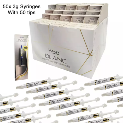 #ad #ad 50x Syringes 3gm each 22% Whitening Dental Carbamide Peroxide Blanc Take Home $89.99