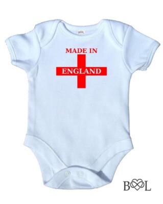 Baby Girls Made In England Vest Bodysuit Babygrow Newborn