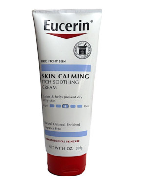 Eucerin Skin Calming Cream, Natural Oatmeal Enriched - Dry, Itchy Skin 14 oz.
