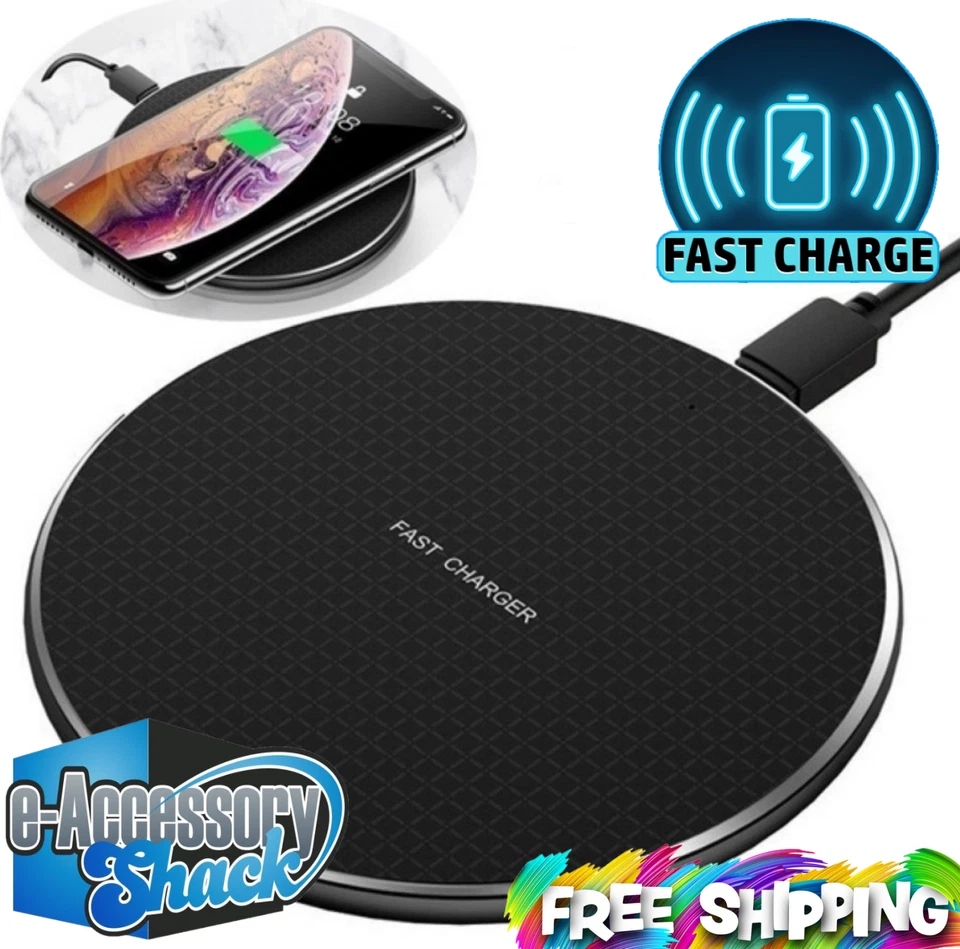 50x Wireless Fast Charger Charging Pad Dock 4: Samsung iPhone Android Cell Phone - Image 2 of 4