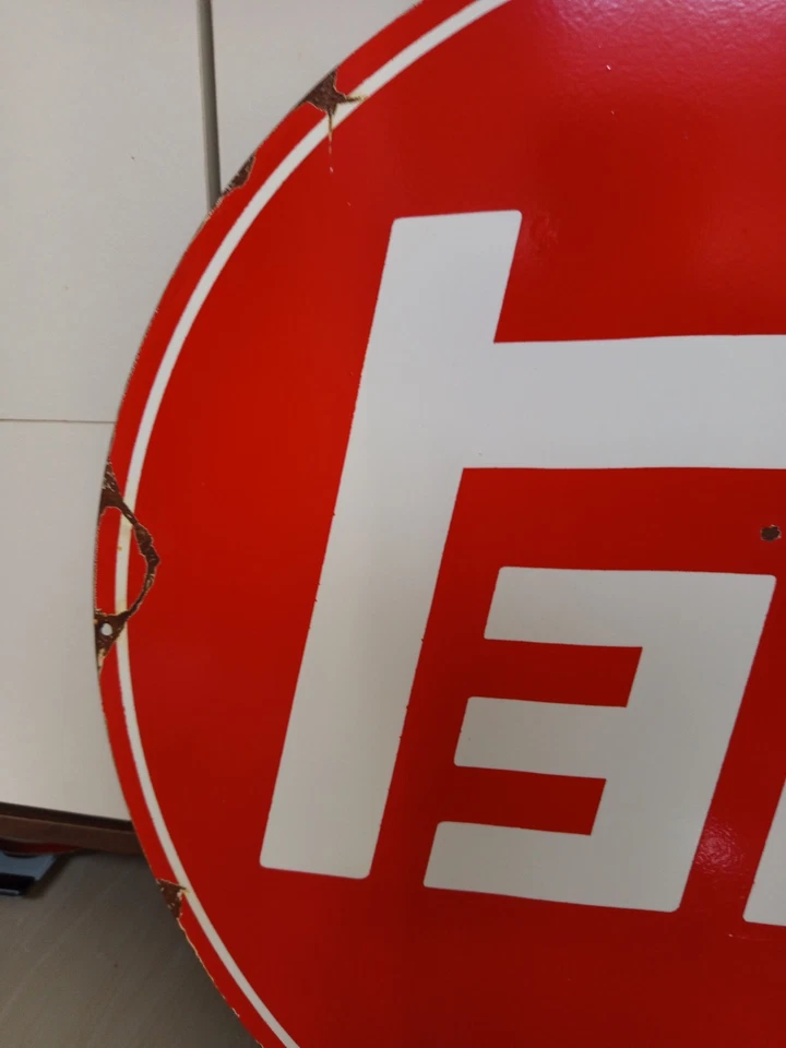 Vintage Design TOYOTA OLD LOGO Dealer advertising Workshop Sign no Porcelain A - Image 3 of 4