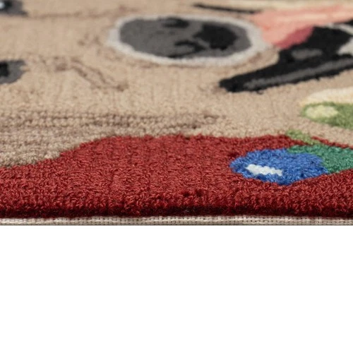 Liora Manne Frontporch Front Porch Christmas Happy Holidays Red Indoor/Outdoo... - Picture 7 of 8