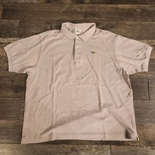 Lacoste Classic Fit Polo Shirt Men's Size 8 XL Gray Short Sleeve