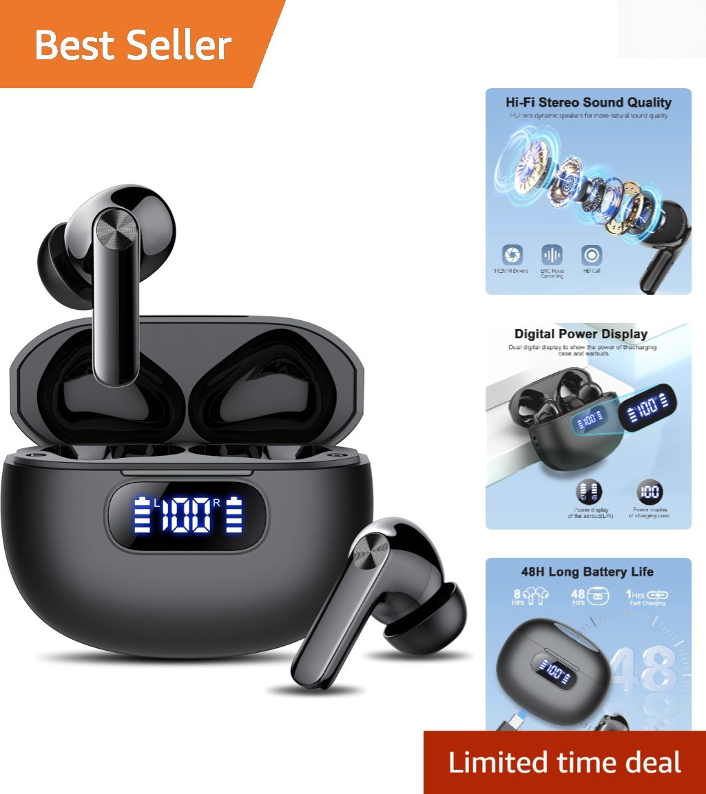 With Enc Microphone, Bluetooth 5.3 Connectivity