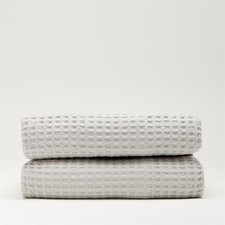 Bedspread Cotton Throws Waffle Design Soft Bed Runner 2.5 x 2.6m