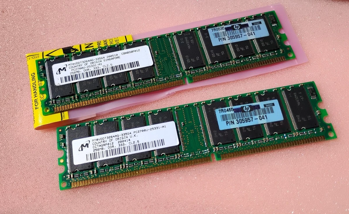 PC-2700 (DDR-333) Bus Speed DDR1 SDRAM Computer 256 MB Capacity