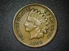 1908-S Indian Head Cent Key-Date! VF++ Condition Very Nice Original Coin!
