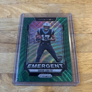 2024 Panini Prizm - Emergent Xavier Legette #15 Green Wave Prizm (RC)