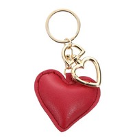 Leder SchlüSselanhäNger, Herz Charm FüR Frauen Handtasche Accessoires, Rot