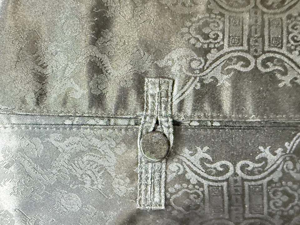 Bolso de Noche Yves St Laurent Opio Negro Brocado Dragón Asiático De Colección Bolso de Perfume YSL Foto 3 de 4