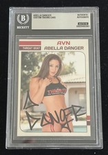 Abella Danger Signed Custom Trading Card Beckett Encapsulated Autograph Grade 10