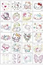 25 Temporary Hello Kitty Tattoos Cute Cartoon Decorative Tattoos