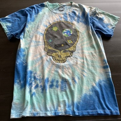 Grateful Dead Space Steal Your Face Tie Dye Graphic T-Shirt Mens Medium 2018