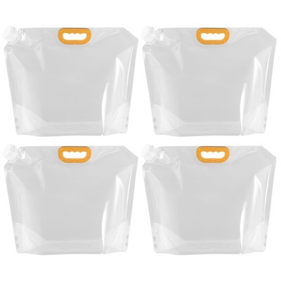 2.6 Gallone Zusammenklappbar Wasser Behälter Tasche 4 Pack Speicherung Krug Klar