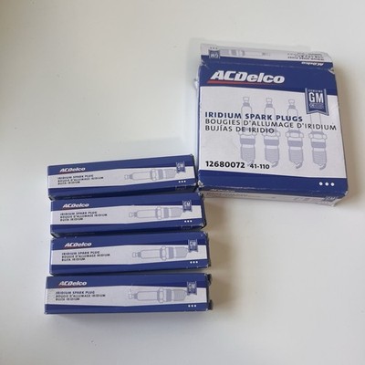 Set of 4 ACDelco 41-110 Professional Iridium Spark Plugs 12680072