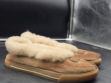UGG Slippers Shoes Women Size 8 Brown Rylan Skimmer Suede Shearling House Indoor