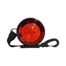 Railhead Gear M26-R Warning Light, Red, Led, 2 Aa Batteries, Rating: Ip66