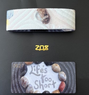 zox band Med LIFES TOO SHORT *Zen* *Pebbles* *Sand*  