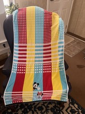 Disney Mickey Mouse Minnie Mouse Bath/Beach Towel 44  x26  Kids Vintage