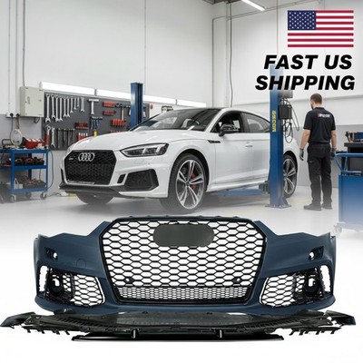 Full RS6-Style Front Bumper Body Kit for 2016 2018 Audi A6 S6 C7.5 with Grill