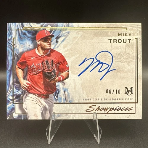 2025 Topps Museum Mike Trout Showpieces On Card Auto #6/10 SA-MT