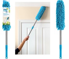 Telescopic Handle Extendable Microfibre Duster Chenille Long Easy Reach 60-102cm