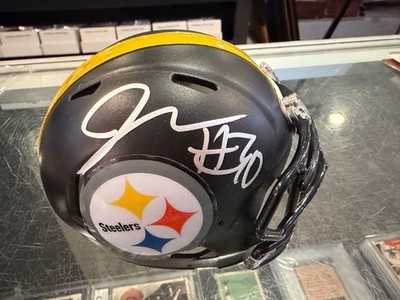 JAYLEN WARREN #30 PITTSBURGH STEELERS SIGNED MINI HELMET JSA AUTHENTIC