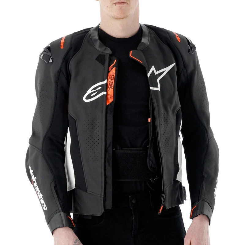 Alpinestars Missile V3 Leather Black White Red Fluo, photo 14 of 14