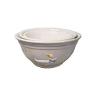 McCoy  Cottage Core Pottery Goose Nesting Mixing Bowls Set Of Three