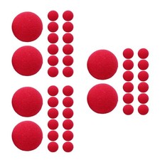 3 Count Clown Nose Sponge Ball Miss Work Red Clowns Balls Party Decoration