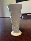 Vintage, Milk Glass vase Indian harvest