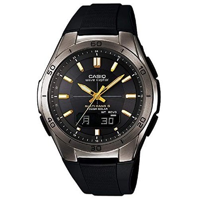 Casio Wave Ceptor WVA-M640B-1A2JF Solar Funk Herrenuhr Schwarz Analog Digital