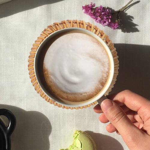 6 Pezzi Sottobicchieri in Rattan Tazza Tappetino Tappetino Tazza Intreccio Rattan - Foto 11 di 12