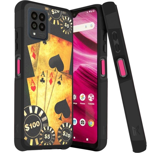 For T-Mobile Revvl 6x 5G/6x Pro 5G Hybrid Case Mount Friendly Rubber Hard Cover - Zdjęcie 36 z 66