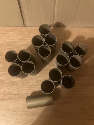 Candle Drip Sleeve Cast Steel Cover Tubes Length 6.5 Cm-W 3cm Multi Use VTG (16) - Picture 2 of 6