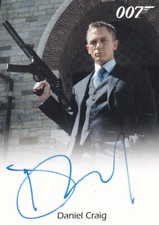 James Bond Full Bleed Autograph Card signed by Daniel Craig as James Bond