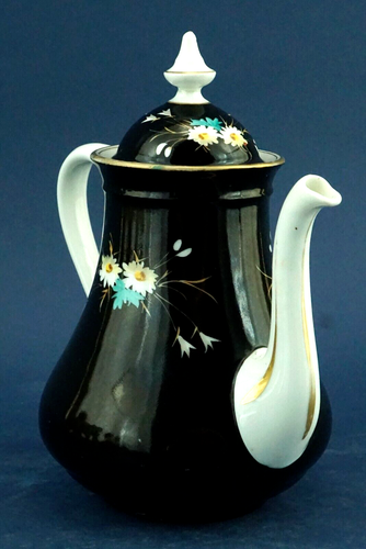 Ginori DOCCIA Tetera de porcelana pesada muy dura 1800 XIX IMPERIO nivel Meissen - Imagen 3 de 18